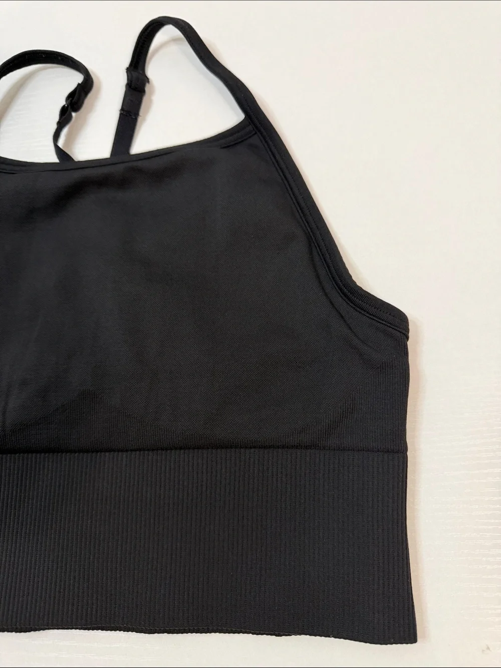 Lululemon Ebb To Street Bra Long Line - Black - Yoga High Neck A/B Cup